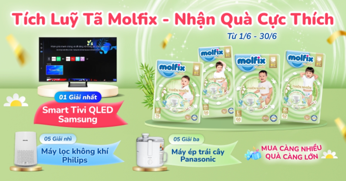 Chương trình tích luỹ hoá đơn tã Molfix