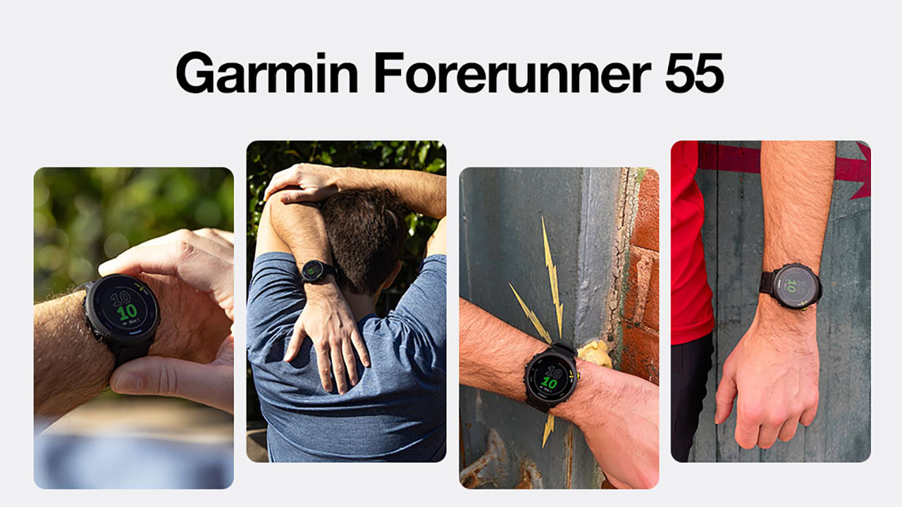 Garmin Forerunner 55 42mm dây silicone Garmin Forerunner 55 42mm dây silicone