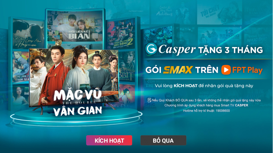 Bước 2: Mở ứng dụng FPT Play l&ecirc;n, người d&ugrave;ng sẽ thấy th&ocirc;ng b&aacute;o k&iacute;ch hoạt nhận qu&agrave;.