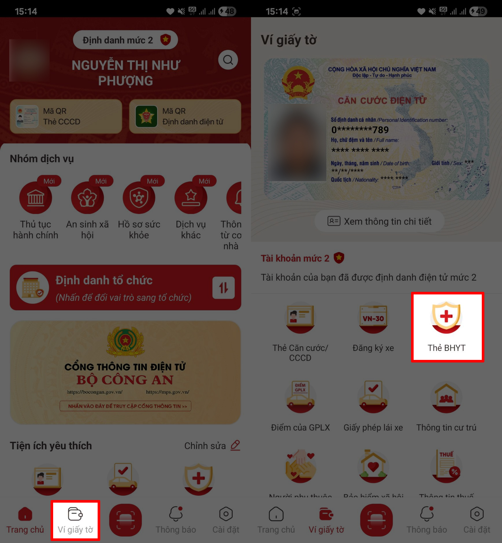 Cách sử dụng VNeID | VssID để khám chữa bệnh thay thẻ BHYT
