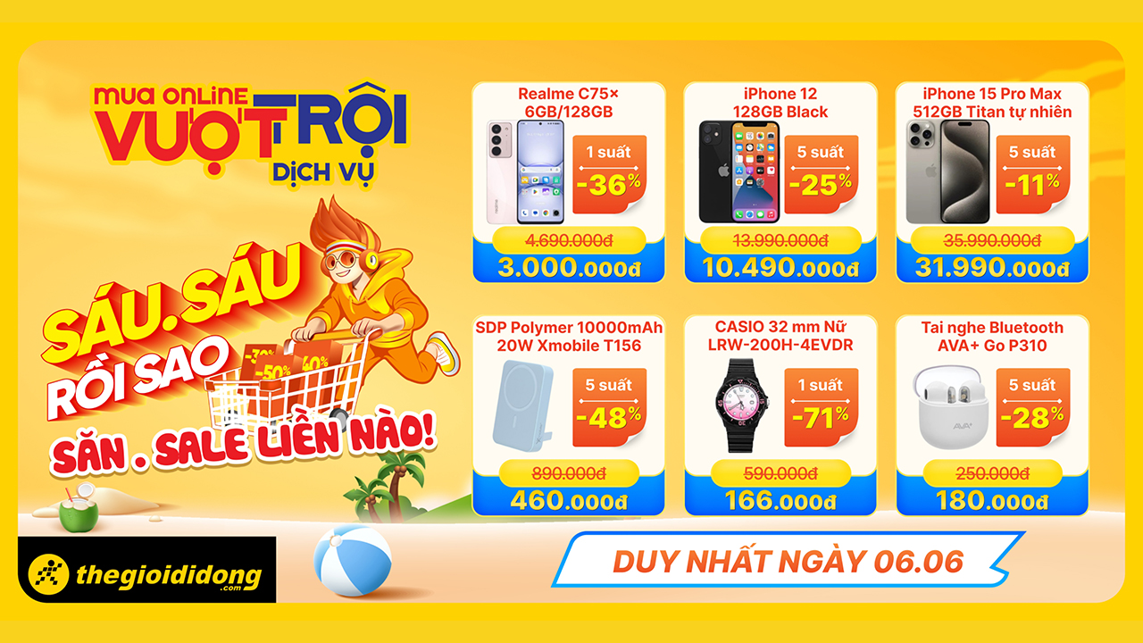 6/6 rồi sao - Săn sale liền nào 6/6 rồi sao - Săn sale liền nào