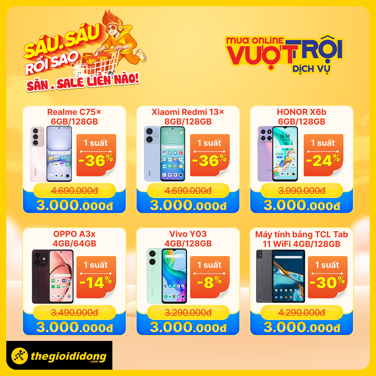 6/6 rồi sao - Săn sale liền nào 6/6 rồi sao - Săn sale liền nào