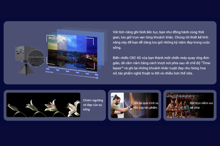 Camera EZVIZ còn tích hợp nhiều tính năng thông minh