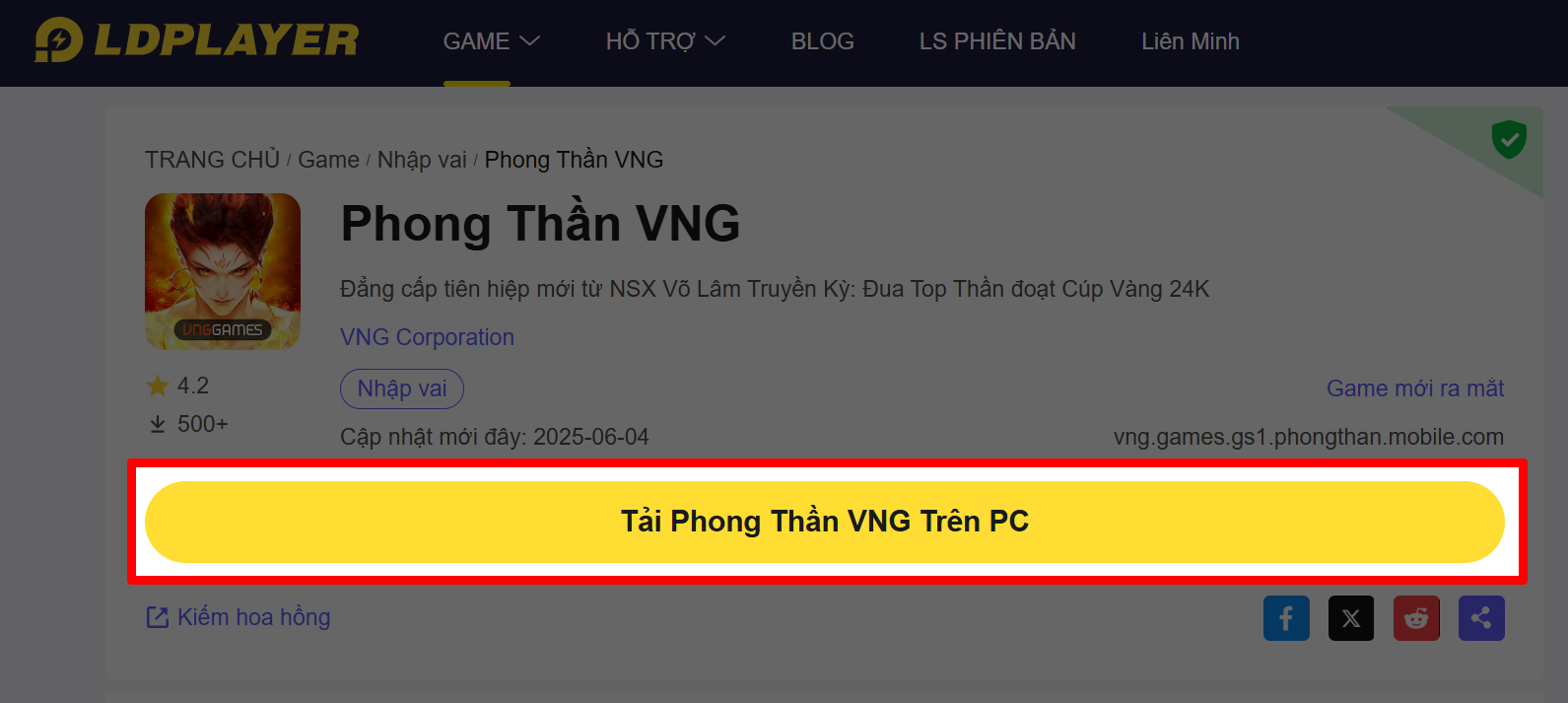 Cách chơi Phong Thần VNG trên máy tính Cách chơi Phong Thần VNG trên máy tính