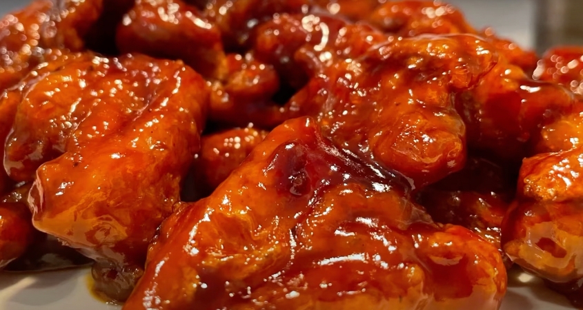 Hình minh hoạ gà rán sốt chua ngọt Hàn Quốc