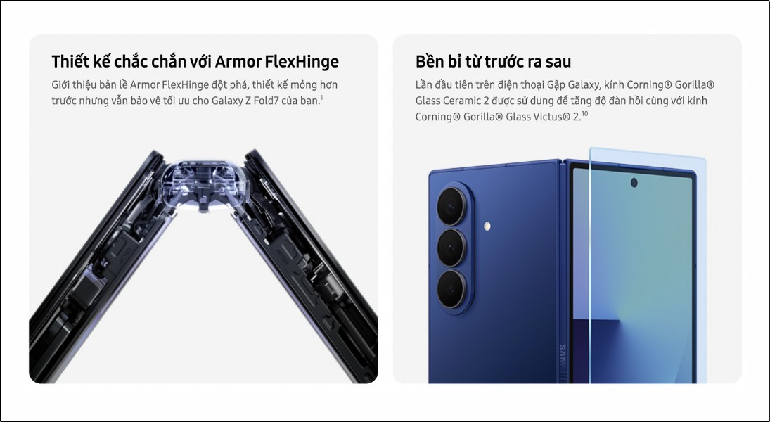 Galaxy Z Fold7 có nhiều nâng cấp đáng giá so với Z Fold6 Galaxy Z Fold7 có nhiều nâng cấp đáng giá so với Z Fold6