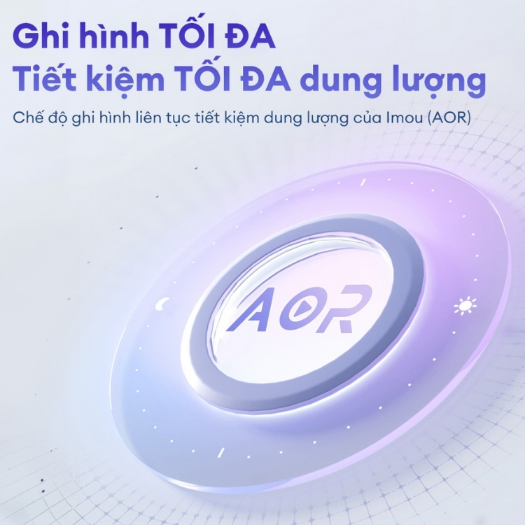 Camera IMOU có thể ghi hình và lưu trữ video liên tục 24/7 mà vẫn tối ưu dung lượng hiệu quả