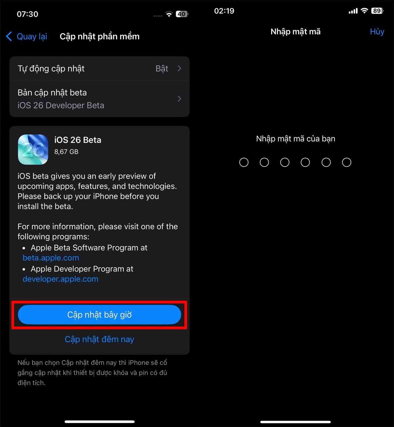Cách cập nhật iOS 26 Beta Cách cập nhật iOS 26 Beta
