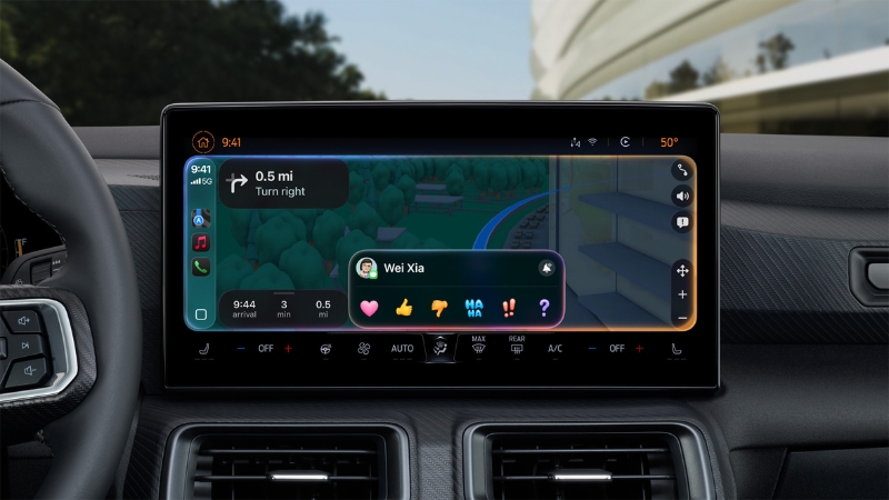 iOS 26 mang Tapbacks đến với ứng dụng Tin Nhắn trên CarPlay iOS 26 mang Tapbacks đến với ứng dụng Tin Nhắn trên CarPlay