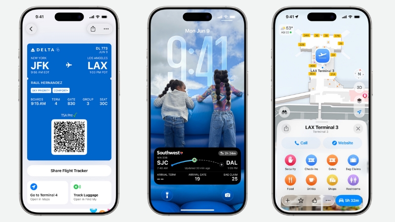 Thẻ lên máy bay với thiết kế mới trong ứng dụng Ví Apple Thẻ lên máy bay với thiết kế mới trong ứng dụng Ví Apple