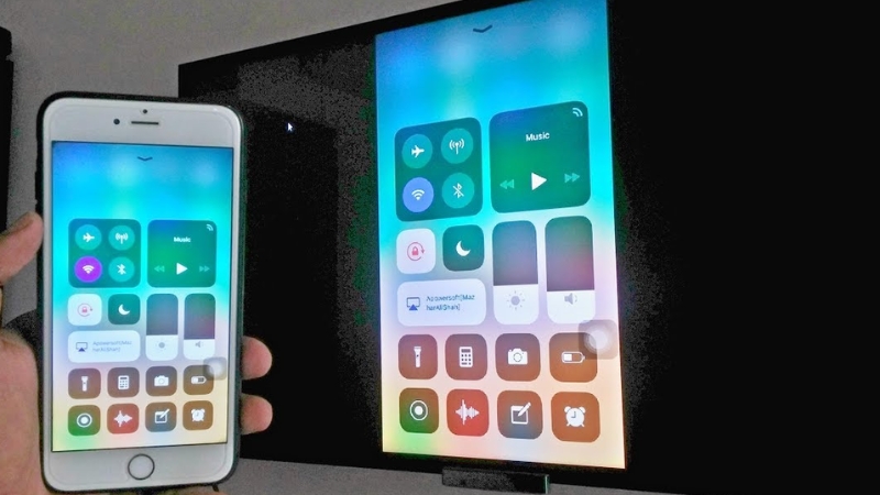 D&ugrave;ng AirPlay để chiếu m&agrave;n h&igrave;nh iPhone l&ecirc;n TV