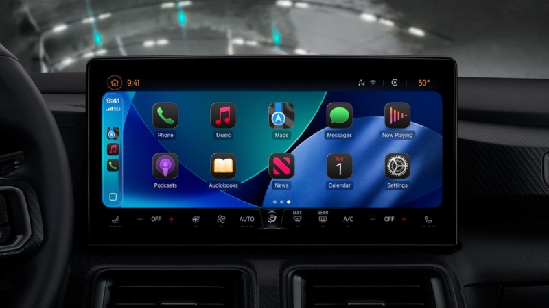 Liquid Glass tự động điều chỉnh m&agrave;u sắc ph&ugrave; hợp ở chế độ s&aacute;ng, tối