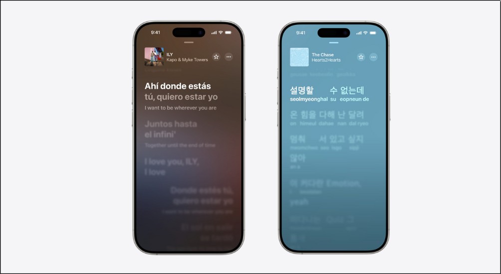Tính năng Lyrics Translation trong ứng dụng Apple Music