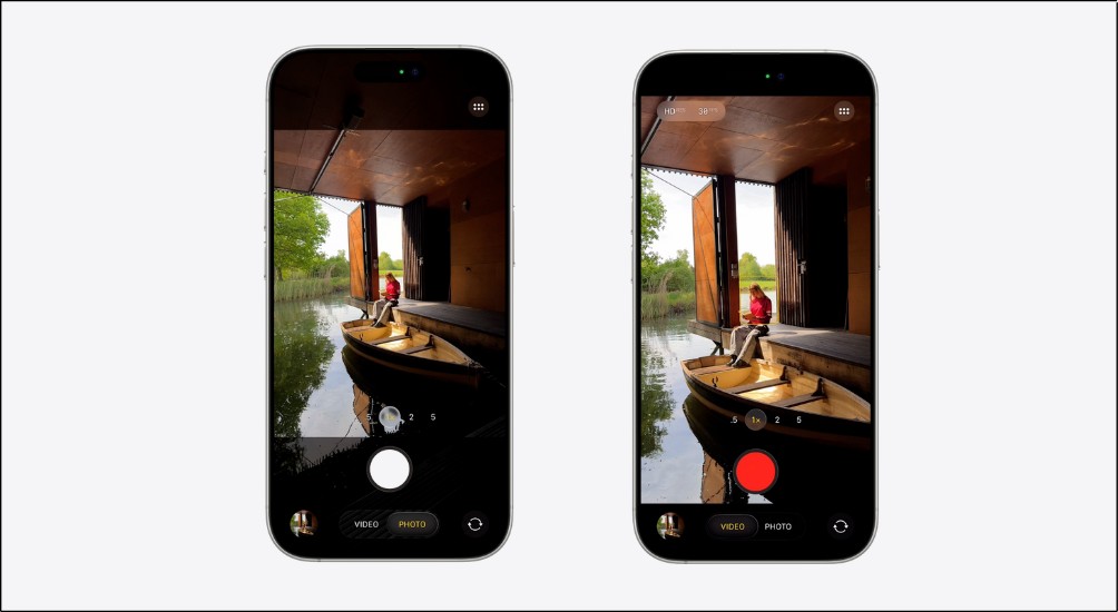 Ứng dụng Camera có bố cục tối giản giúp người dùng tập trung vào việc chụp ảnh