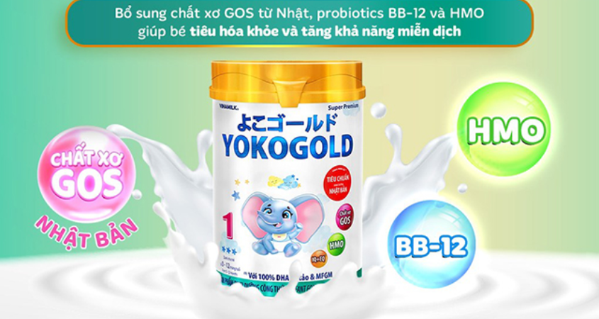Sữa bột YokoGold cung cấp nhiều chất dinh dưỡng thiết yếu