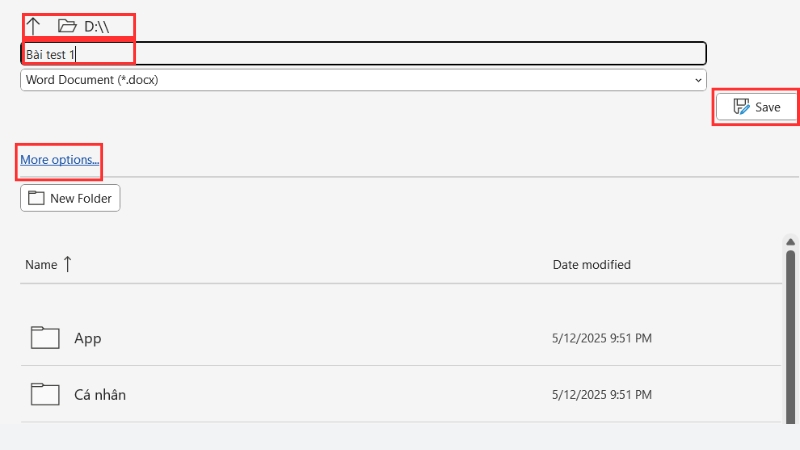 Nhập t&ecirc;n mới v&agrave; lưu