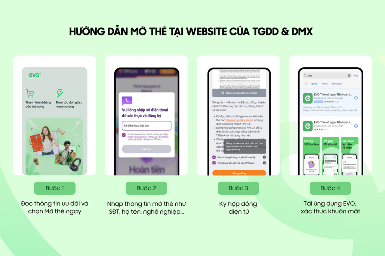 Mở thẻ tín dụng TPBank EVO nhận ưu đãi lên tới 2.5 triệu Mở thẻ tín dụng TPBank EVO nhận ưu đãi lên tới 2.5 triệu