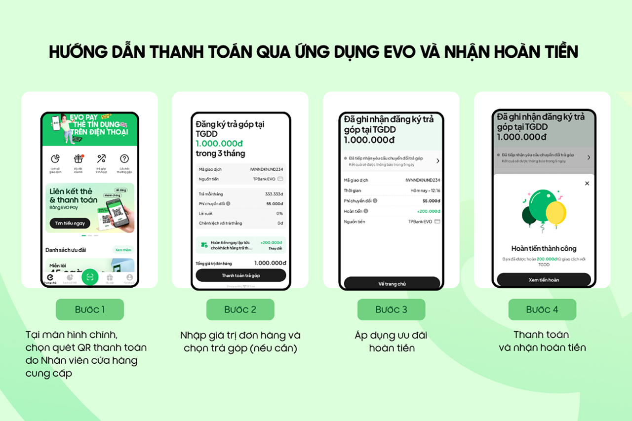 Mở thẻ tín dụng TPBank EVO nhận ưu đãi lên tới 2.5 triệu Mở thẻ tín dụng TPBank EVO nhận ưu đãi lên tới 2.5 triệu
