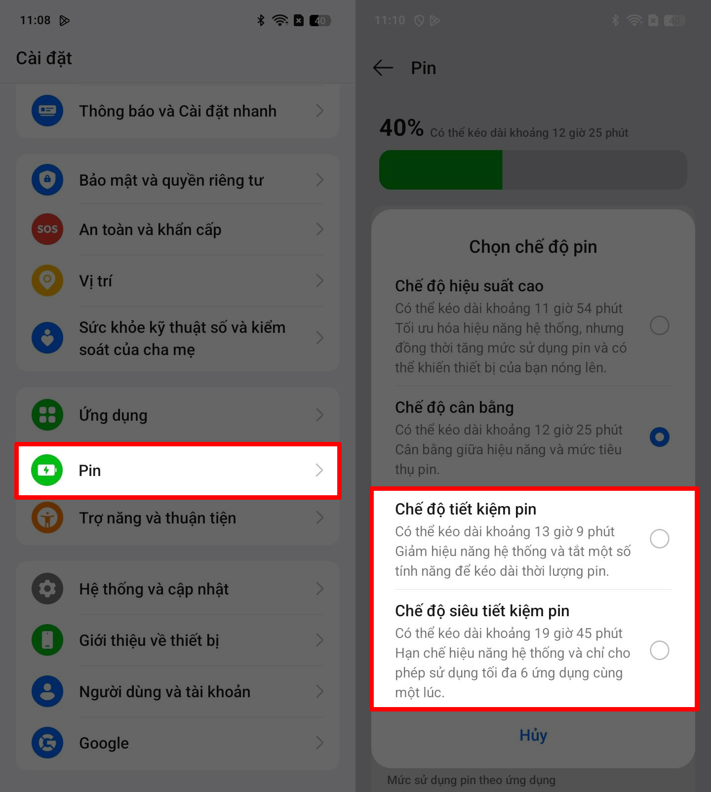 Cách bật tiết kiệm pin trên OPPO A5x Cách bật tiết kiệm pin trên OPPO A5x
