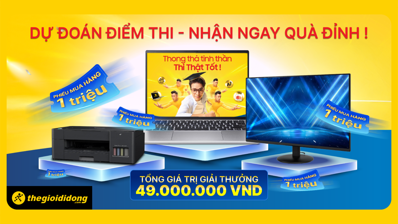 Chỉ Có Tại Tgdđ: Dự Đoán Điểm Thi Thpt 2025 Cơ Hội Nhận Quà Tặng Lên Đến 49 Triệu Chỉ Có Tại Tgdđ: Dự Đoán Điểm Thi Thpt 2025 Cơ Hội Nhận Quà Tặng Lên Đến 49 Triệu