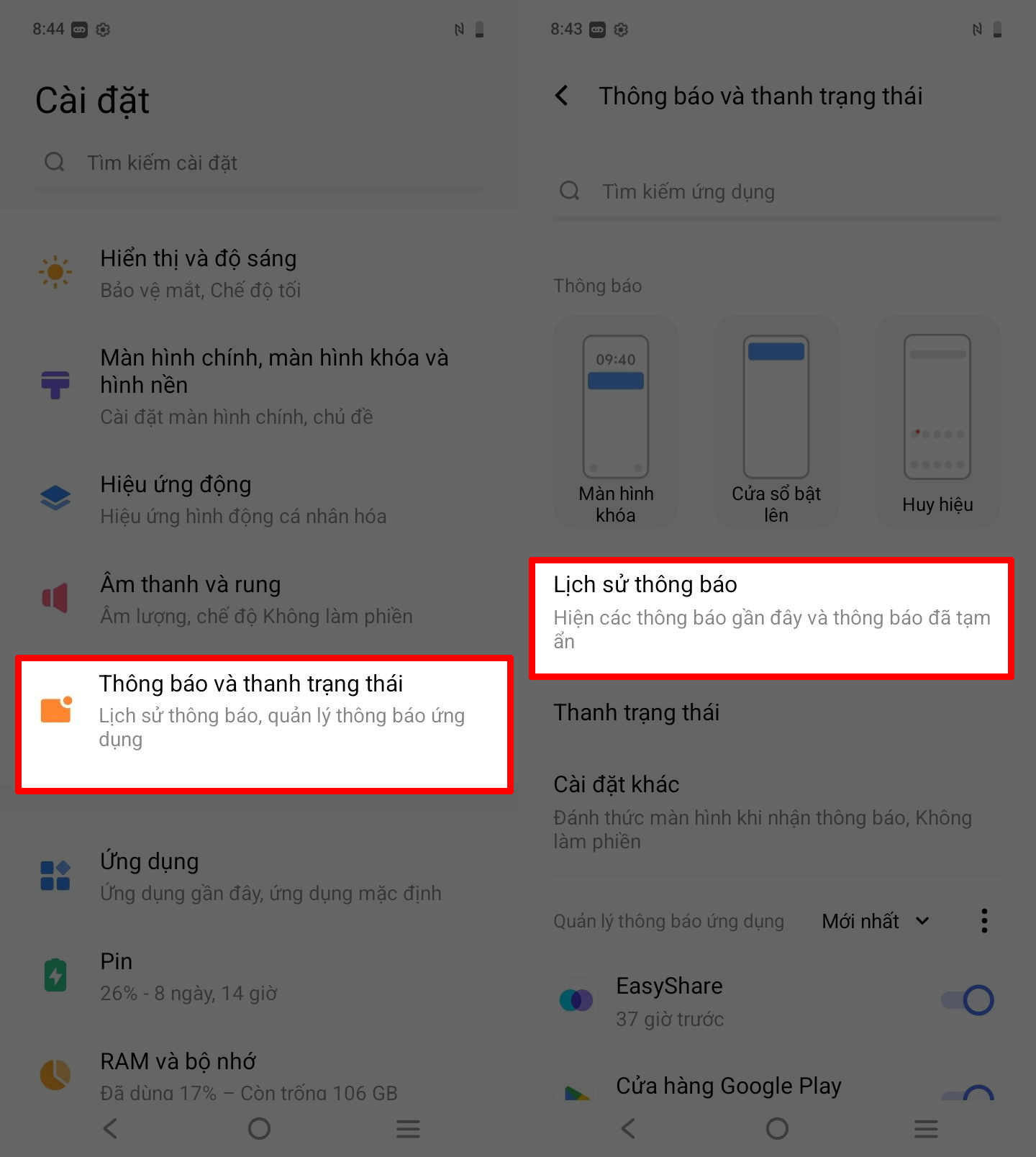 Cách xem tin nhắn thu hồi trên vivo Y19s Pro