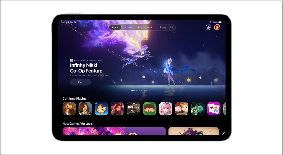 Ứng dụng Apple Games trên iPadOS 26
