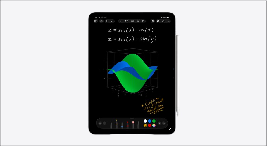 Ứng dụng Calculator nay đã có thể vẽ đồ thị 3D trong Math Notes, hỗ trợ tối đa cho việc học tập và nghiên cứu