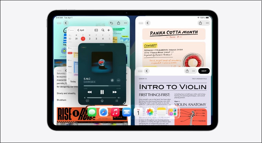 Người dùng có thể tự do thay đổi kích thước, di chuyển, ghép hoặc thu nhỏ các cửa sổ ứng dụng, đặt chúng ở bất kỳ vị trí nào trên màn hình