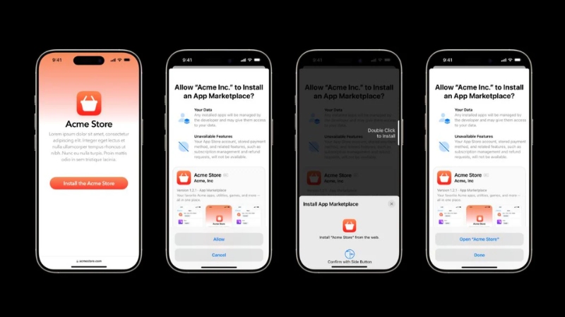 Người dùng có thể cài đặt chợ ứng dụng Người dùng có thể cài đặt chợ ứng dụng