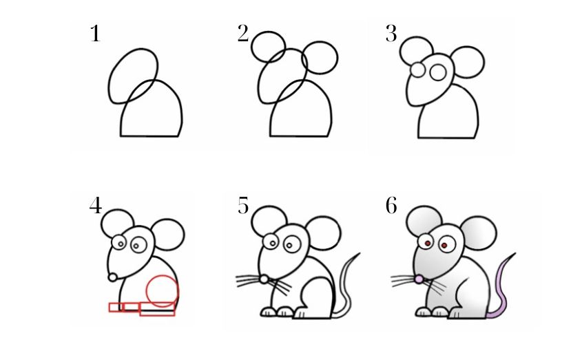 Cách vẽ con chuột Cách vẽ con chuột