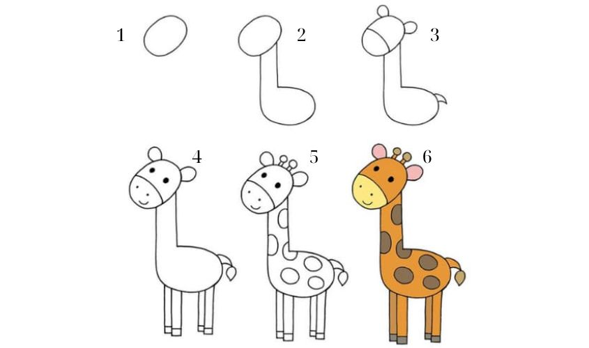 Cách vẽ con huơu cao cổ Cách vẽ con huơu cao cổ