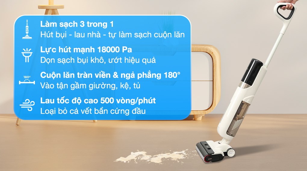 Máy hút bụi lau nhà Mova K30 Máy hút bụi lau nhà Mova K30