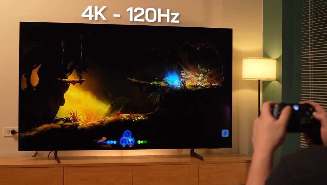 Màn hình 120Hz, HDMI 2.1 giúp hiển thị mượt mà, giảm xé hình khi chơi game hoặc xem thể thao