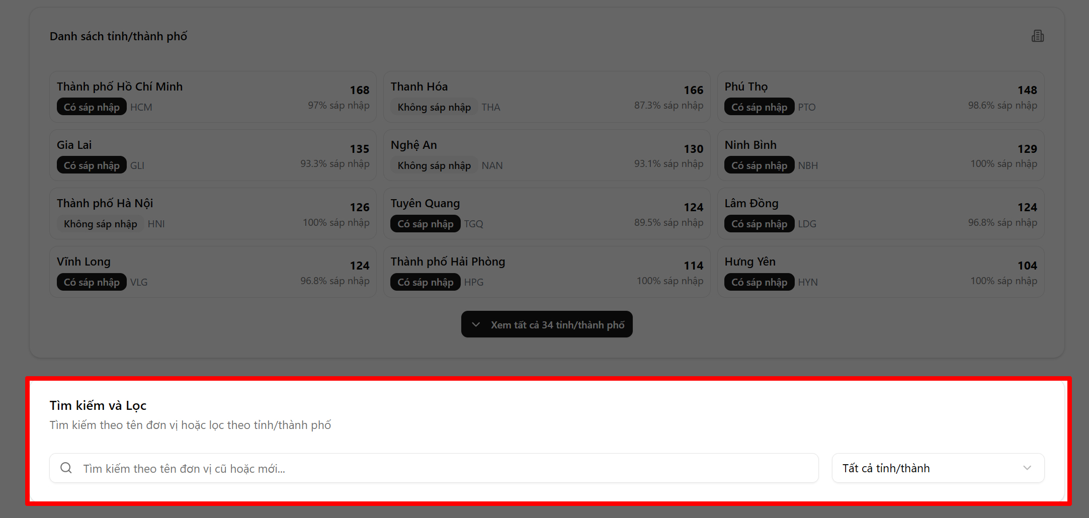 Cách tra cứu địa chỉ mới cho toàn quốc