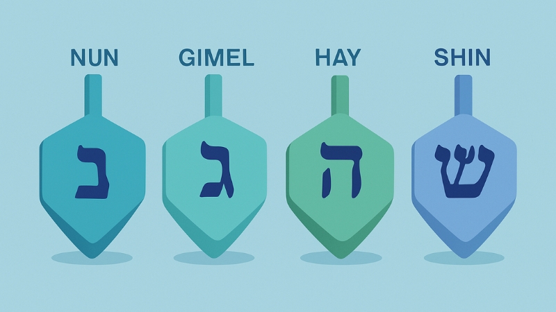 Con quay Dreidel l&agrave; g&igrave; - H&igrave;nh ảnh con quay Dreidel truyền thống của người Do Th&aacute;i - Thegioididong