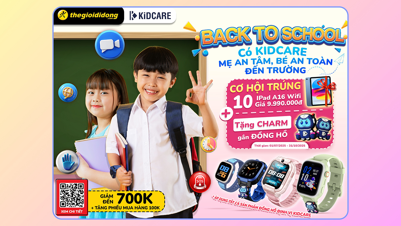 Đồng hồ định vị trẻ em giá tốt nhất hè 2025