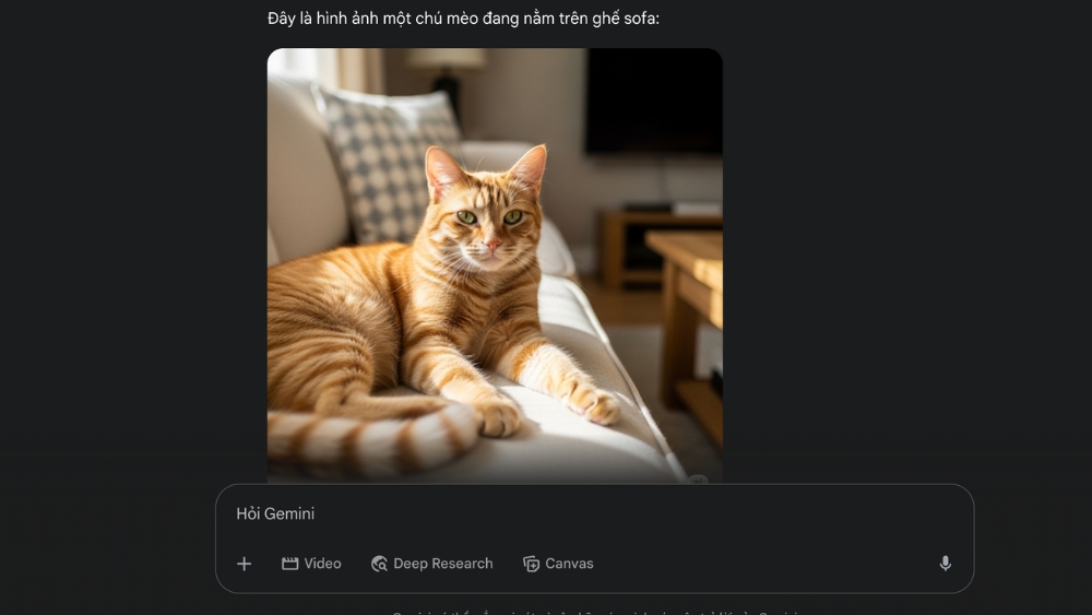 Chờ Gemini tạo ảnh v&agrave; tải về