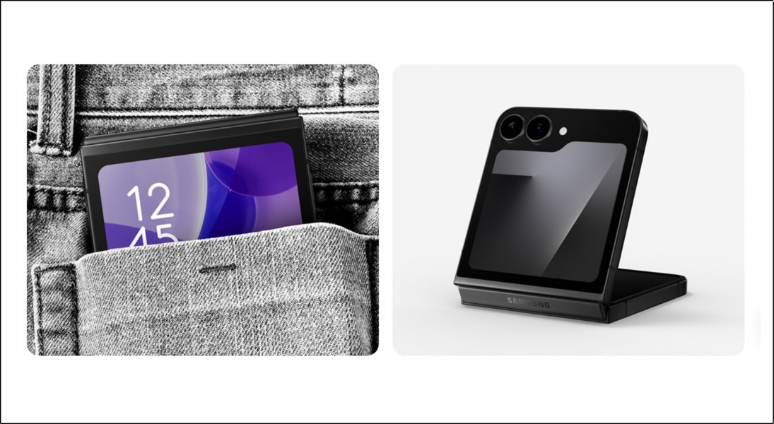 Samsung Galaxy Z Flip 7 FE giữ nguyên thiết kế gập dọc đặc trưng của dòng Z Flip