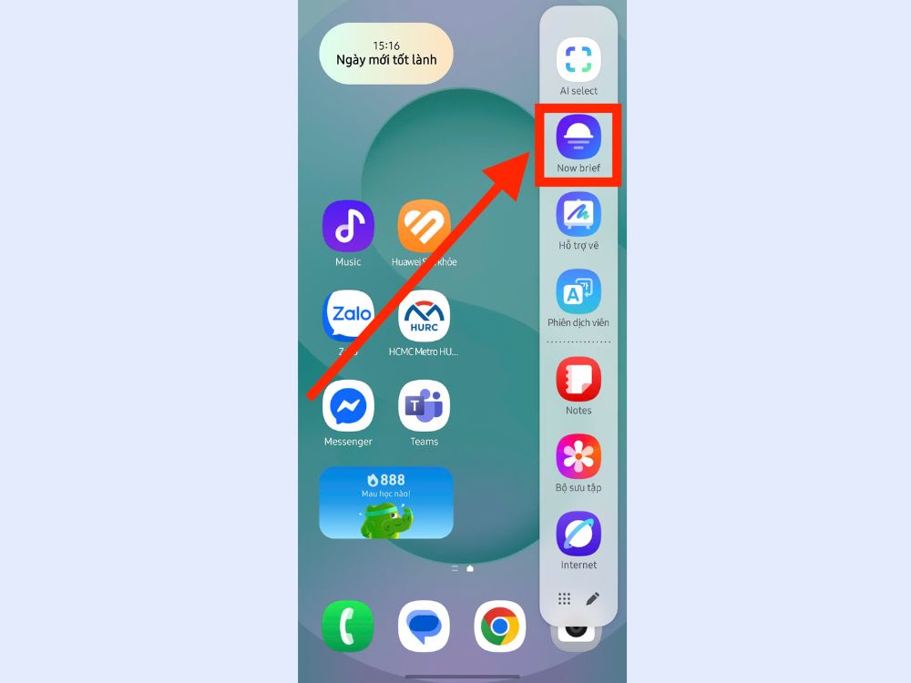 Now Brief tr&ecirc;n Bảng ở cạnh