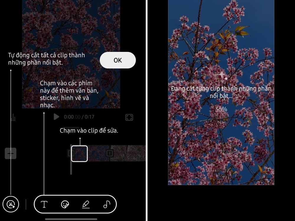 Chọn biểu tượng C&acirc;y k&eacute;o ở g&oacute;c dưới b&ecirc;n tr&aacute;i