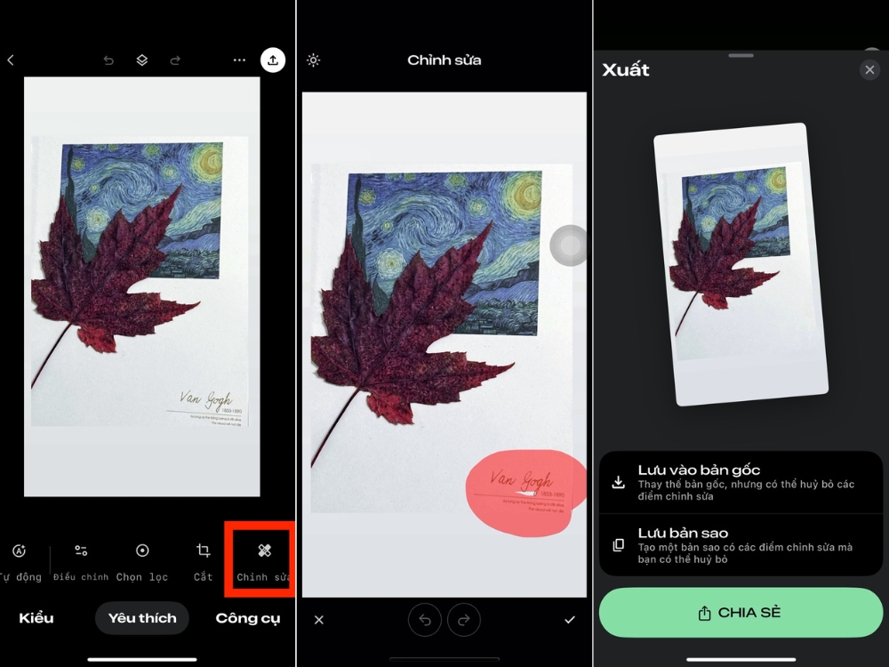 X&oacute;a vật thể AI bằng Snapseed