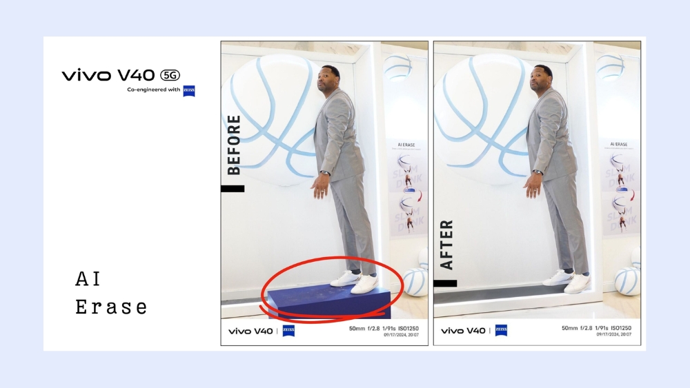 AI Erase trên vivo AI Erase trên vivo