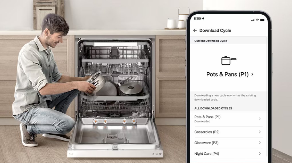 Bạn dễ dàng sử dụng và quản lý máy rửa chén LG từ xa