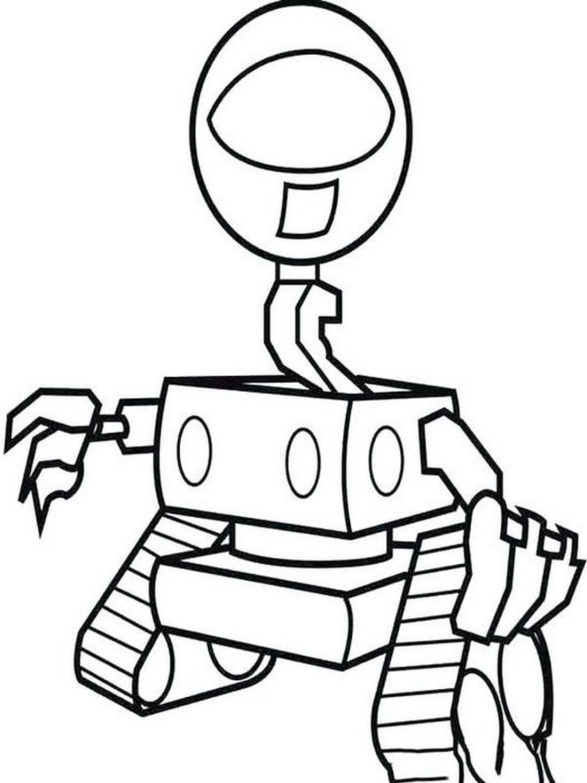Tranh tô màu robot dễ thương - 31 Tranh tô màu robot dễ thương - 31