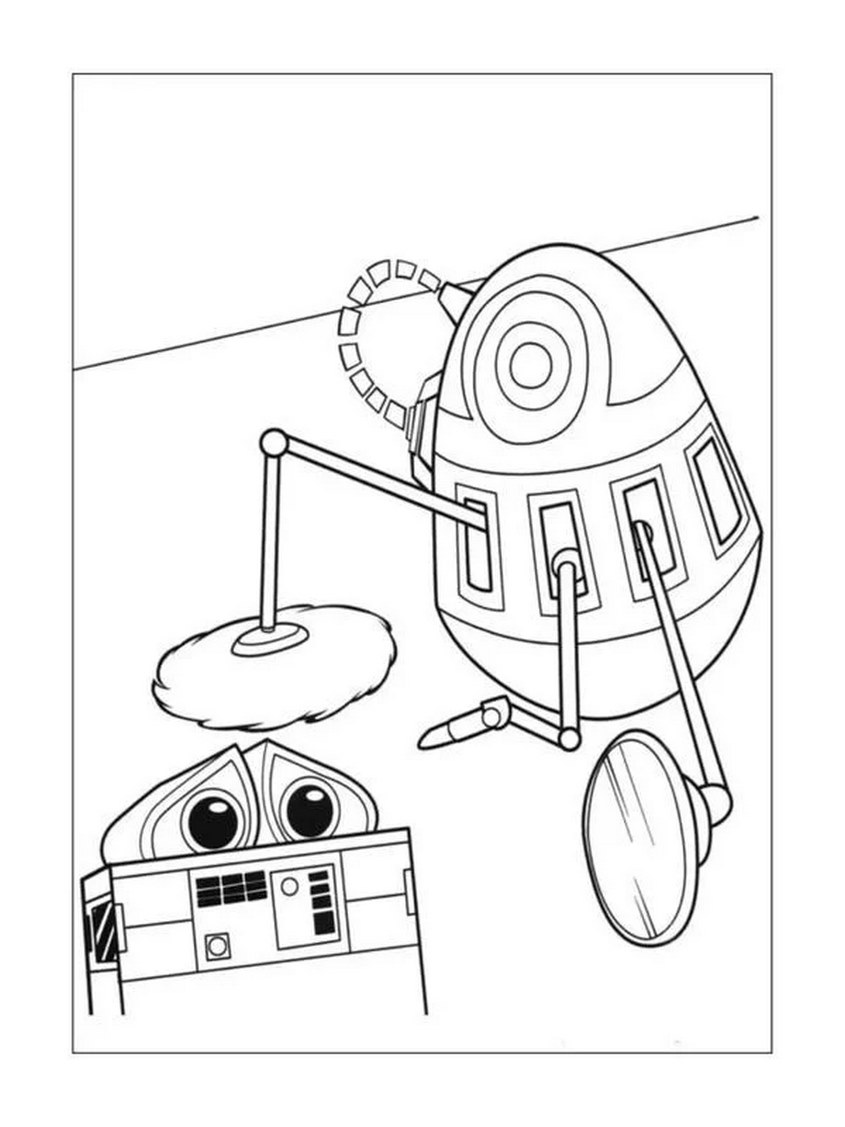 Tranh tô màu robot dễ thương - 11 Tranh tô màu robot dễ thương - 11