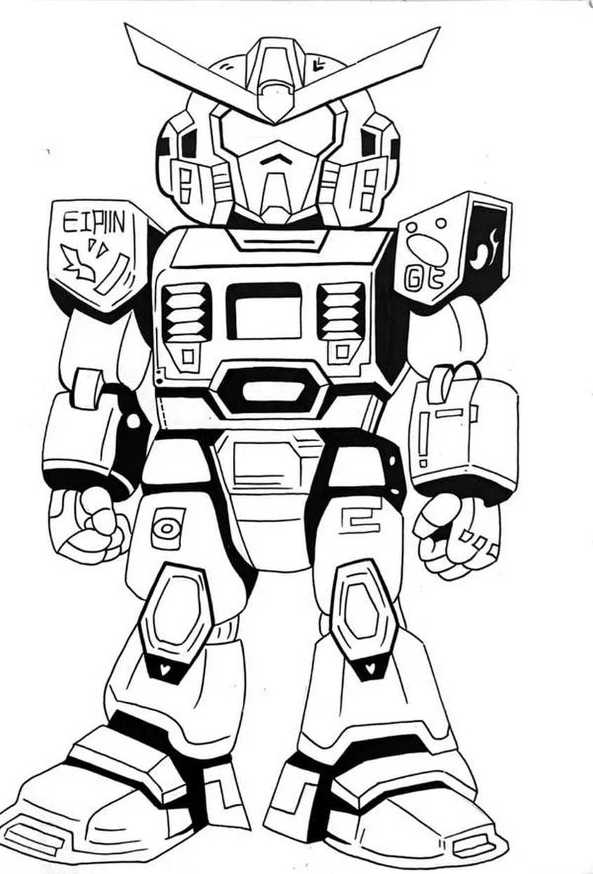 Tranh tô màu robot biến hình - 41 Tranh tô màu robot biến hình - 41