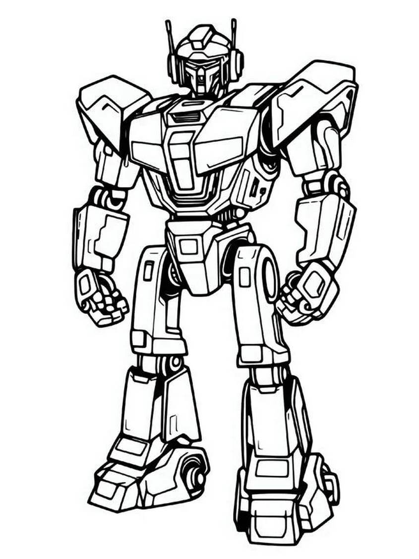 Tranh tô màu robot biến hình - 42 Tranh tô màu robot biến hình - 42