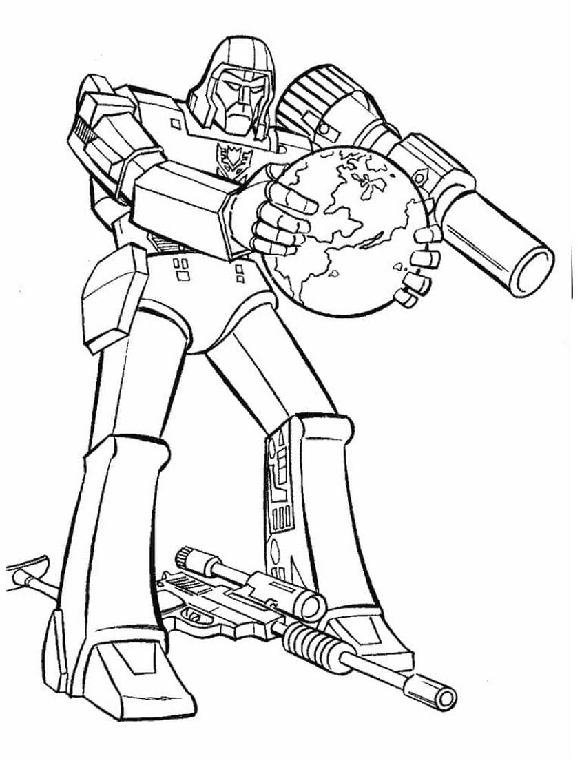 Tranh tô màu robot biến hình - 45 Tranh tô màu robot biến hình - 45