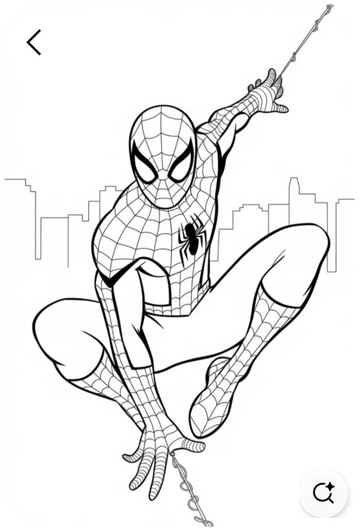 Tranh tô màu Spider-Man 1