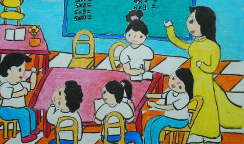 Ước mơ em làm cô giáo